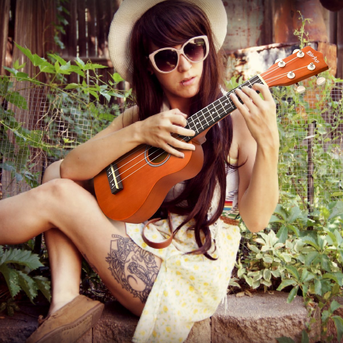 Soprano Ukulele Beginner Pack-21 Inch w/ Gig Bag Songbook Digital Tuner